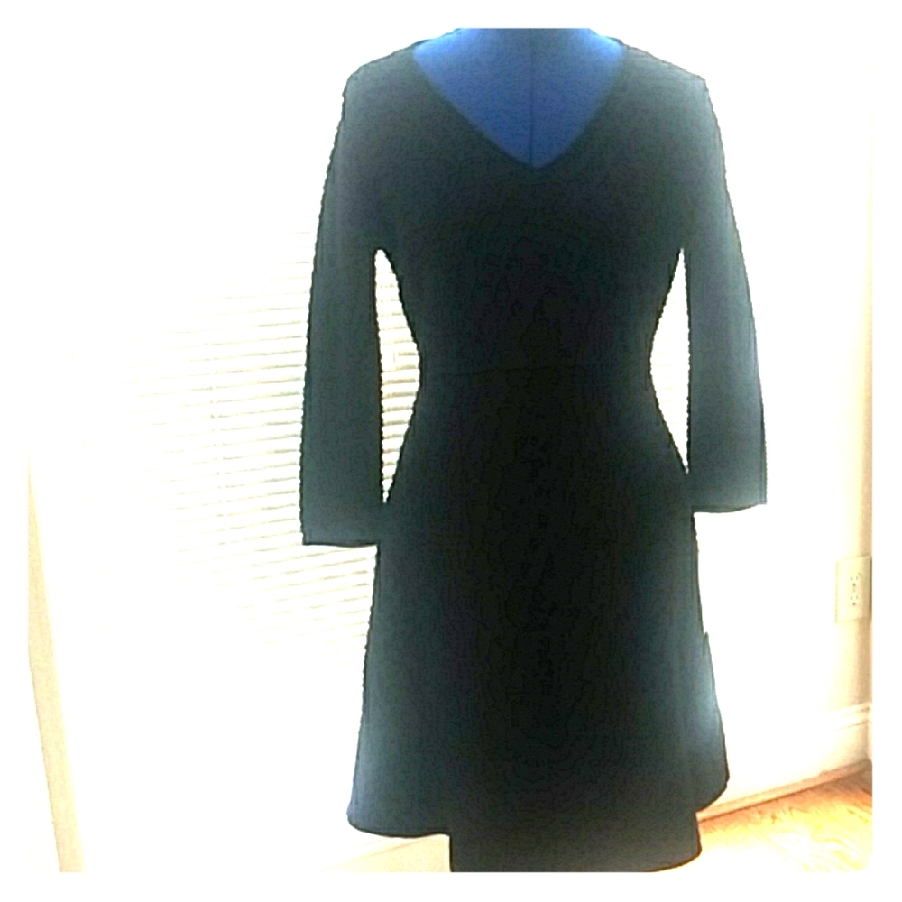 Dana Buchman Black Long Sleeve Sweater Dres w/ Tag